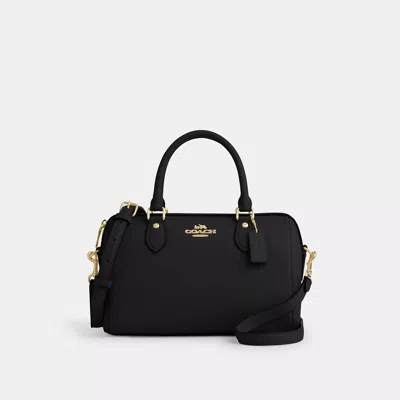 Coach Outlet Rowan Large Satchel Bag In Signature Leather In Pattern