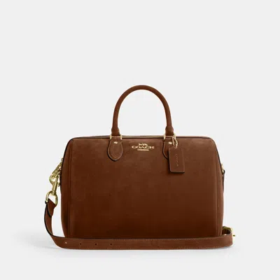 Coach Outlet Rowan Satchel Bag In Brown