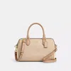 Coach Outlet Rowan Satchel Bag In Colorblock In Beige