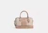Coach Outlet Rowan Satchel Bag In Signature Canvas In Beige