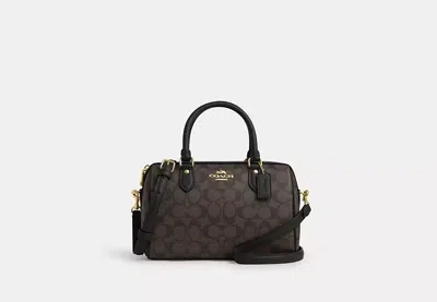 Coach Outlet Rowan Satchel Bag In Signature Canvas In Brown