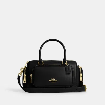Coach Outlet Rowan Satchel Bag With Pockets In Black