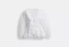 Coach Outlet Ruffle Blouse In White