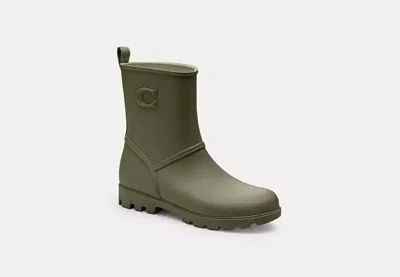Coach Outlet Ryder Rainboot In Green