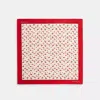 Coach Outlet Sculpted C Cherries Print Silk Bandana In Red