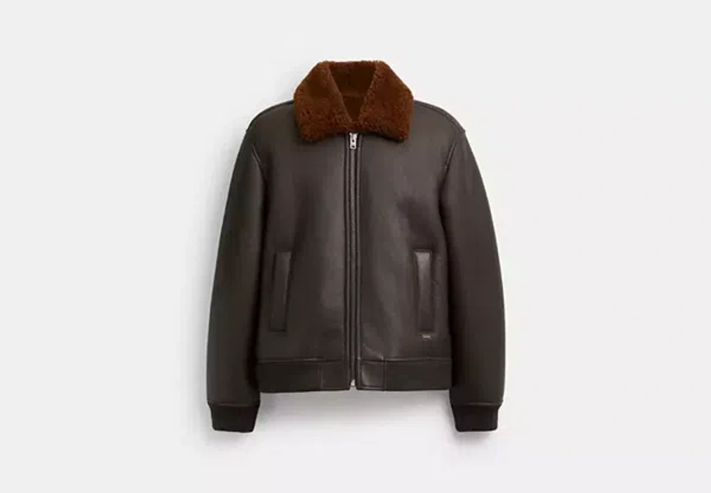 Coach Outlet Coach Shearling Bomber Jacket Coach 1941 Shearling