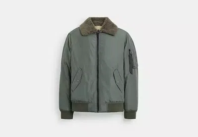 Coach Outlet Sherpa Ma 1 Jacket In Green