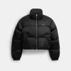 Coach Outlet Short Cropped Puffer Jacket In Black