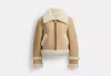 COACH OUTLET SHORT SHEARLING JACKET