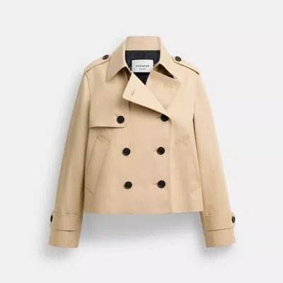 Coach Outlet Short Trench In Pink