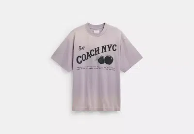 Coach Outlet Signature Apple T-shirt In Purple