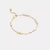 Coach Outlet Signature Bar Chain Linear Bracelet In Gold