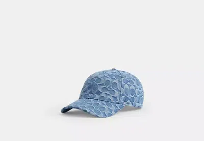 Coach Outlet Signature Baseball Hat In Red