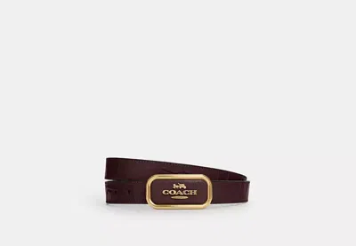 Coach Outlet Signature Buckle Cut To Size Morgan Belt, 25 Mm In Red