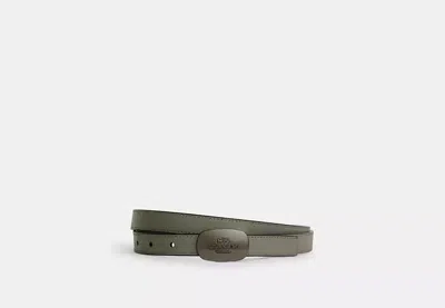 Coach Outlet Signature Buckle Cut To Size Reversible Eliza Belt, 18 Mm In Beige