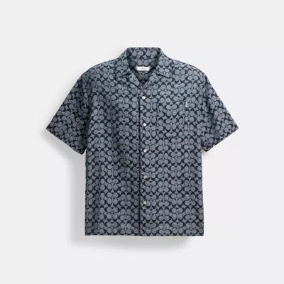 Coach Outlet Signature Camp Shirt In Gray