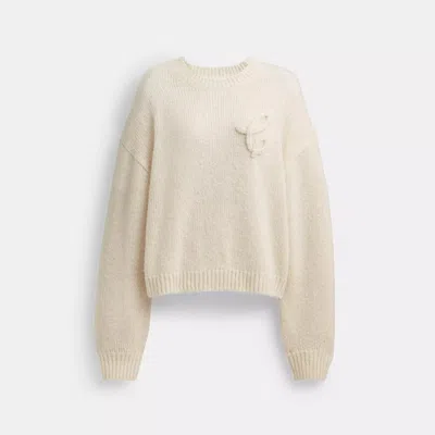 Coach Outlet Signature Crewneck Sweater In Multi