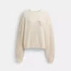 Coach Outlet Signature Crewneck Sweater In Multi