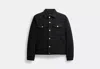 Coach Outlet Signature Denim Jacket In Black