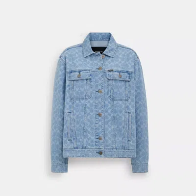 COACH OUTLET SIGNATURE DENIM JACKET