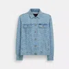 Coach Outlet Signature Denim Jacket In Blue
