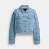 Coach Outlet Signature Denim Jacket In Multi