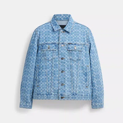 Coach Outlet Signature Denim Jacket In Multi