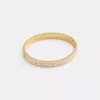 Coach Outlet Signature Enamel Hinged Bangle In Multi