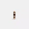 Coach Outlet Signature Enamel Stone Ear Cuff In Black