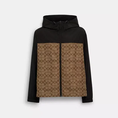 Coach Outlet Signature Full Zip Windbreaker In Multi