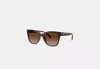 Coach Outlet Signature Heart Oversized Square Sunglasses In Brown