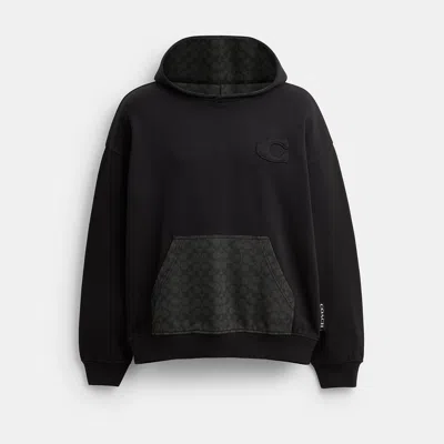 Coach Outlet Signature Hoodie In Charcoal Signature