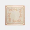 Coach Outlet Signature Horse And Carriage Print Silk Square Scarf In Grey