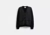 Coach Outlet Signature Knit Cardigan In Black