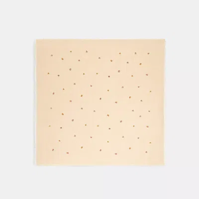 Coach Outlet Signature Mini Vintage Rose Print Oversized Square Scarf In Pattern