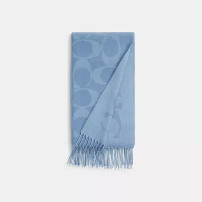 Coach Outlet Signature Oversized Muffler In Blue