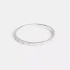 Coach Outlet Signature Pavé Hinged Bangle In Silver