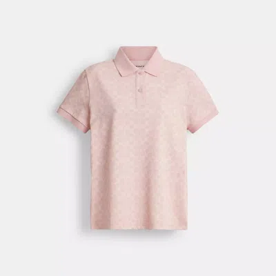 Coach Outlet Signature Pique Polo In Organic Cotton