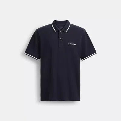 Coach Outlet Signature Polo In Blue
