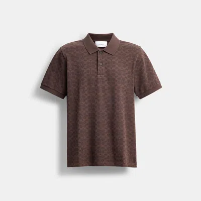 Coach Outlet Signature Polo In Organic Cotton