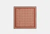 Coach Outlet Signature Print Silk Square Scarf In Brown
