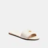 Coach Outlet Signature Slide Sandal In White