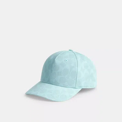 Coach Outlet Signature Sun Bleached Baseball Hat In Blue