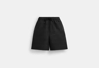 Coach Outlet Signature Swim Trunks In Recycled Polyester In Gray