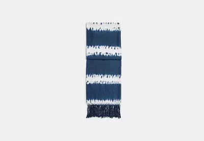 Coach Outlet Signature Tie Dye Print Pareo In Blue
