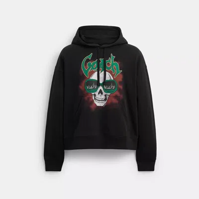 Coach Outlet Skull Hoodie In Black