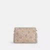 Coach Outlet Slim Crossbody Bag In Signature Canvas With Floral Print In Multi