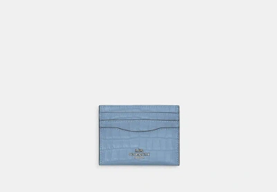 Coach Outlet Slim Id Card Case In Blue