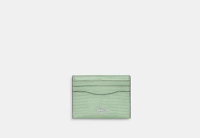 Coach Outlet Slim Id Card Case In Green