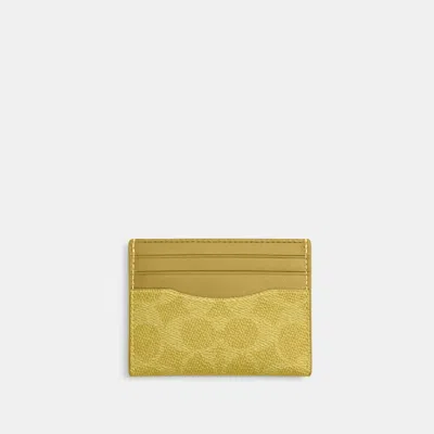 Coach Outlet Slim Id Card Case In Signature Canvas